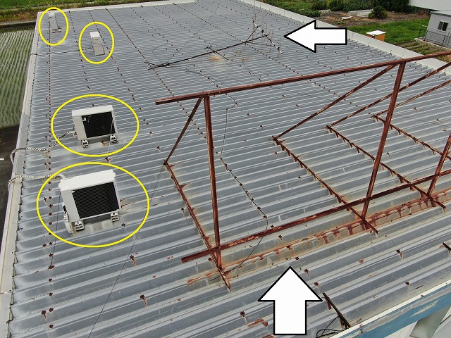 中央市　屋根塗装工事　大型修繕塗装　アパート